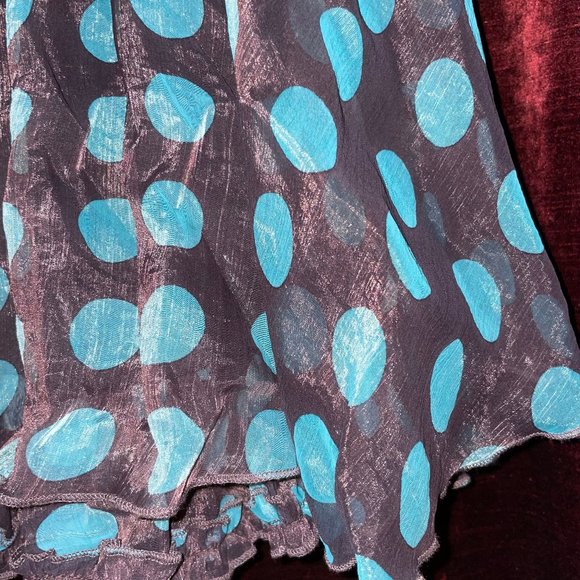 🎉 Bundle Deal: 4 for $20! 🎉 Party dress polkadots & chiffon S - Picture 7 of 13